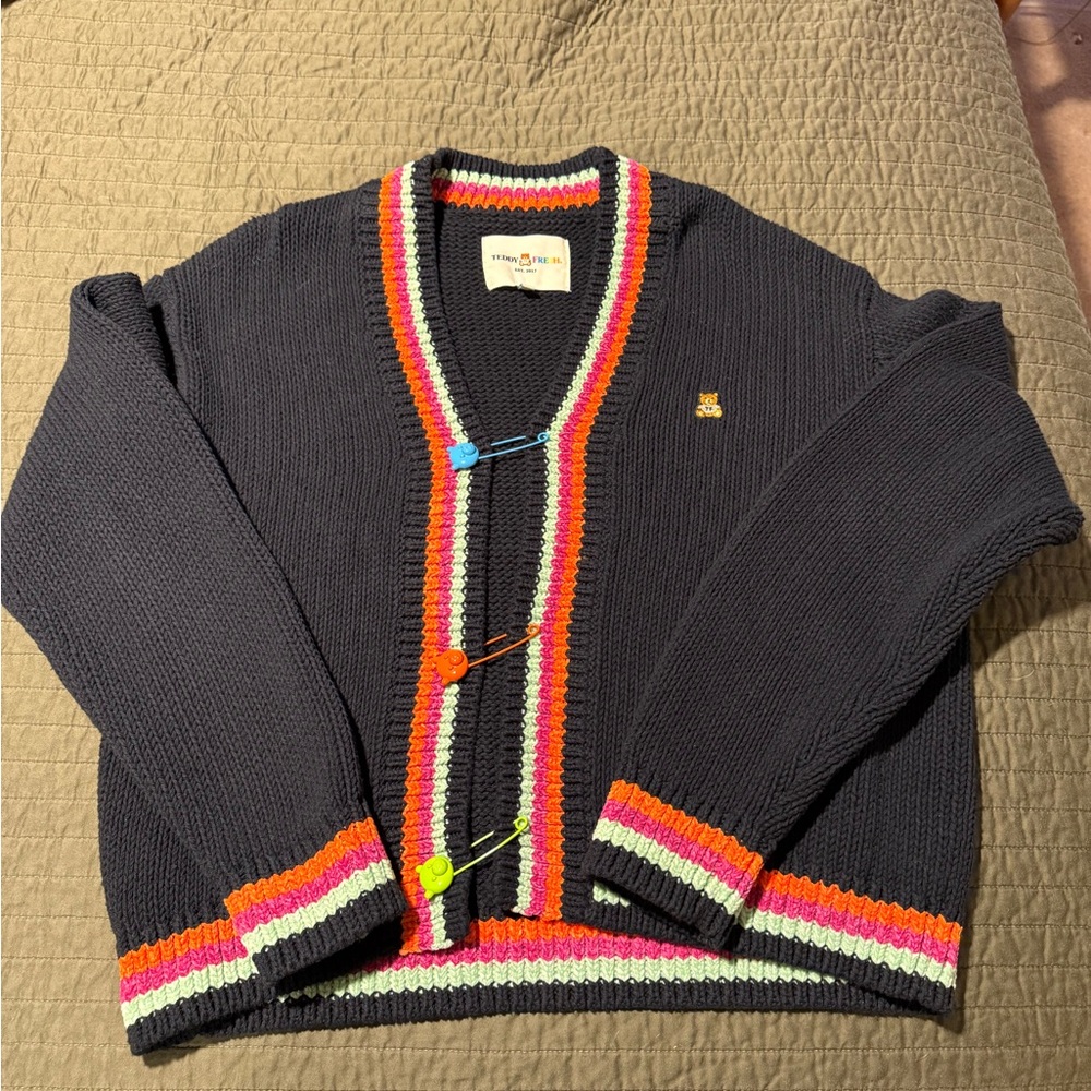 Teddy Fresh Safety Pin Sweater